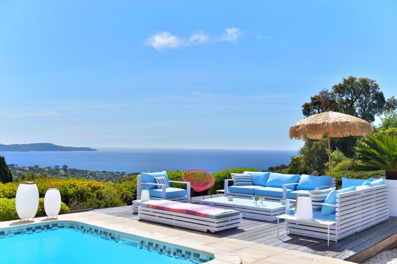 Villa Jucanos - Vue Mer Panoramique Golfe De St-Tropez كافالير سور مير المظهر الخارجي الصورة